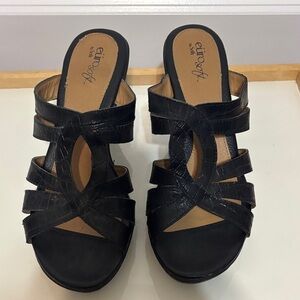 Sofft Black Multi-Strap Open-Toe Mule